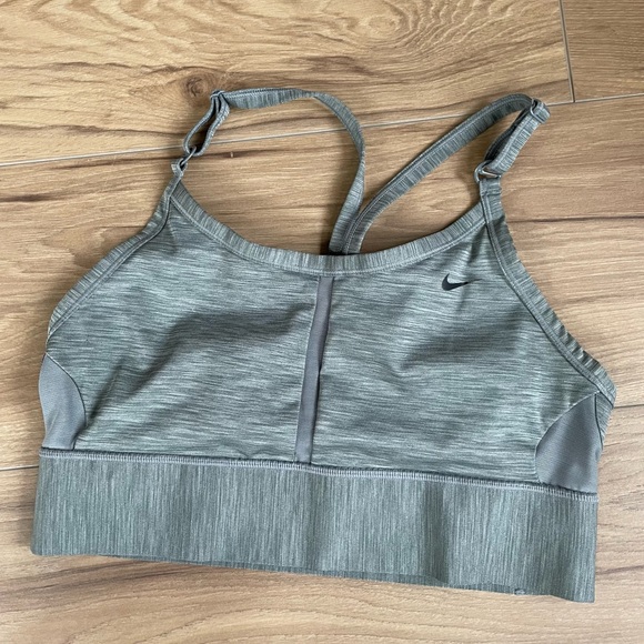 Nike Women's Heathered Gray Sports Bra - Picture 1 of 3